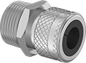 Image of Product. Front orientation. Cord Grips. Aluminum Cord Grips, Straight.