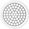 High-Temperature Silicone Gaskets with Perforations for Quick-Clamp Tube Fittings