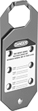 Image of Product. Style B (Back View). Back orientation. Lockouts. Lockout Hasps with Label, Lockout Hasp, Style B.