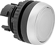 Image of Product. Front orientation. Push-Button Actuators. 22 mm Panel-Mount Build-Your-Own Plastic Push-Button Switches, Round Flush Push Button with Push Reset.