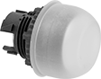 Image of Product. Front orientation. Push-Button Actuators. 22 mm Panel-Mount Build-Your-Own Plastic Push-Button Switches, Round Flush Push Button with Rubber Cover.