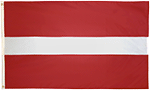 Image of Product. Front orientation. Nation and State Flags. Foreign Nation Flags, Latvia.