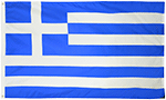 Image of Product. Front orientation. Nation and State Flags. Foreign Nation Flags, Greece.