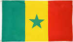 Image of Product. Front orientation. Nation and State Flags. Foreign Nation Flags, Senegal.