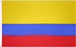 Image of Product. Front orientation. Nation and State Flags. Foreign Nation Flags, Colombia.