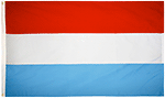 Image of Product. Front orientation. Nation and State Flags. Foreign Nation Flags, Luxembourg.