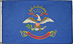 Image of Product. Front orientation. Nation and State Flags. State Flags, North Dakota.