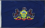 Image of Product. Front orientation. Nation and State Flags. State Flags, Pennsylvania.
