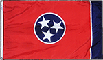 Image of Product. Front orientation. Nation and State Flags. State Flags, Tennessee.