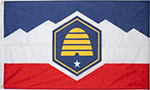 Image of Product. Front orientation. Nation and State Flags. State Flags, Utah.