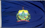Image of Product. Front orientation. Nation and State Flags. State Flags, Vermont.