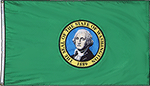 Image of Product. Front orientation. Nation and State Flags. State Flags, Washington.