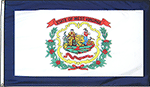 Image of Product. Front orientation. Nation and State Flags. State Flags, West Virginia.