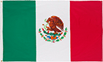 Image of Product. Front orientation. Nation and State Flags. Foreign Nation Flags, Mexico.