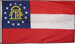 Image of Product. Front orientation. Nation and State Flags. State Flags, Georgia.