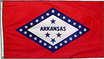 Image of Product. Front orientation. Nation and State Flags. State Flags, Arkansas.