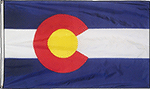 Image of Product. Front orientation. Nation and State Flags. State Flags, Colorado.