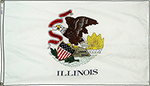 Image of Product. Front orientation. Nation and State Flags. State Flags, Illinois.