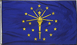 Image of Product. Front orientation. Nation and State Flags. State Flags, Indiana.