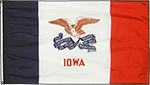 Image of Product. Front orientation. Nation and State Flags. State Flags, Iowa.