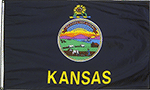 Image of Product. Front orientation. Nation and State Flags. State Flags, Kansas.