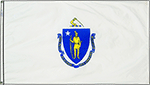 Image of Product. Front orientation. Nation and State Flags. State Flags, Massachusetts.
