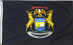 Image of Product. Front orientation. Nation and State Flags. State Flags, Michigan.