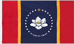 Image of Product. Front orientation. Nation and State Flags. State Flags, Mississippi.