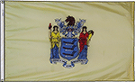 Image of Product. Front orientation. Nation and State Flags. State Flags, New Jersey.