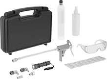 Image of Product. Dye Kit. Front orientation. Leak-Detecting Dyes. Leak-Detecting Dye Kits for HVAC Systems, Liquid, Fluorescent Yellow.