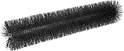 Image of Product. Black Bristles. Front orientation. Conveyor Brushes. Adjustable Cylindrical Conveyor Brushes, Black Bristle.