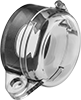 Image of Product. Front orientation. Padlockable Covers. 22 mm Panel-Mount Build-Your-Own Plastic Push-Button Switches.