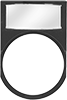 Image of Product. Front orientation. Legend Plates. Plastic Write-On Legend Plates.