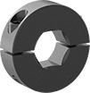 Image of Product. Front orientation. Shaft Collars. Hex Two-Piece Shaft Collars.
