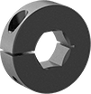 Image of Product. Front orientation. Shaft Collars. Hex Shaft Collars.