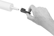 Image of ProductInUse. Front orientation. Cartridge Sealing Caps.