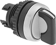 Image of Product. Front orientation. Lever Actuators. 22 mm Panel-Mount Build-Your-Own Plastic Push-Button Switches.