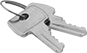 Image of Product. Front orientation. Keys. Aluminum Enclosed Push-Button-Actuator Emergency Stop Switches.