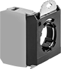 Image of Product. Front orientation. Contact Blocks with Mounting Latch. 22 mm Panel-Mount Build-Your-Own Plastic Push-Button Switches.