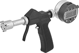 Image of Product. Pistol-Grip Gauge. Front orientation. Bore Gauges. Electronic Pistol-Grip Bore Gauge Sets.