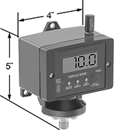Image of Product. Front orientation. Contains Annotated. Pressure Switches. Adjustable-Reset Pressure Switches with Digital Display.
