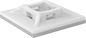 Image of Product. Style F. Front orientation. Cable Tie Mounts. Cable Tie Mounts, Adhesive Back, Style F.