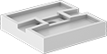 Image of Product. Style A. Front orientation. Cable Tie Mounts. Cable Tie Mounts, Screw In, Adhesive Back, Style A.