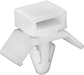 Image of Product. Style S. Front orientation. Cable Tie Mounts. Cable Tie Mounts, Push In, Style S.