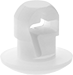 Image of Product. Style Q. Front orientation. Cable Tie Mounts. Cable Tie Mounts, Push In, Style Q.