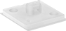 Image of Product. Style D. Front orientation. Cable Tie Mounts. Cable Tie Mounts, Screw In, Adhesive Back, Style D.
