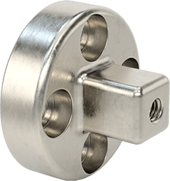 Image of Product. Front orientation. 1/2" Male Square Drive Adapter for Torque Sensor.