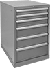Heavy Duty Bench-Height Drawer Cabinets with Compartmented Drawers