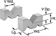 Image of Product. Front orientation. V-Blocks. Three-Way V-Blocks.