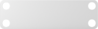 Image of Product. Front orientation. Write-on Message Plates, 3/4" High x 2-1/2" Wide.